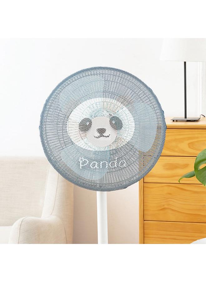 Thoraya Round Electric Fan Guard Dust Cover for Pedestal Fan Summer Washable Dustproof Safety Fan Cover Net Mesh for Kids Panda S 40cm / 15.7in  - Image 5