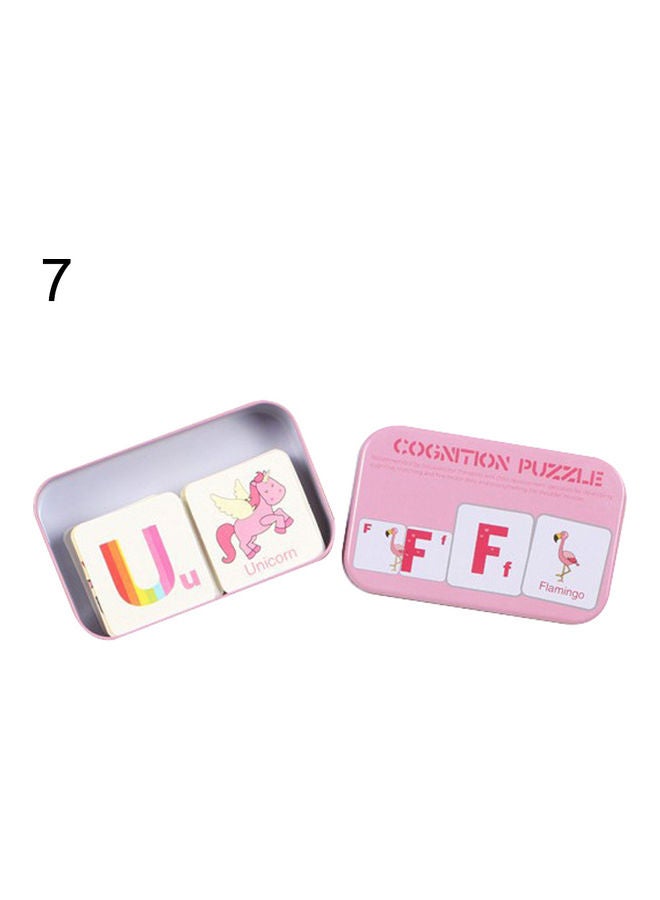 لعبة أحجية تعلم اللغة الإنجليزية والصينية للأطفال ببطاقات التعرف على الحيوانات والفواكه - Image 1