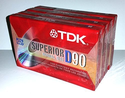 TDK Superior Normal Bias D90 IEC I / Type I For Everyday Recording Audio Cassette Tapes - 4 Pack - Image 4