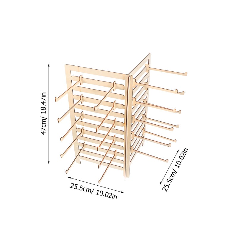 Wooden Jewelry Display Stand Earrings Necklaces Bracelets Holder Organizer Home Storage - Image 3