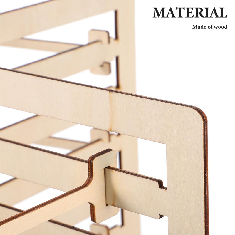 Wooden Jewelry Display Stand Earrings Necklaces Bracelets Holder Organizer Home Storage - Image 4