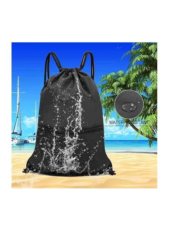 PROMASS Drawstring Backpack Bag Sport Gym Sackpack - Image 4