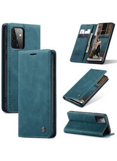CaseMe CaseMe Samsung Galaxy A72 Case Wallet, for Samsung Galaxy A72 Wallet Case Book Folding Flip Folio Case with Magnetic Kickstand Card Slots Protective Cover - Green  - Image 1