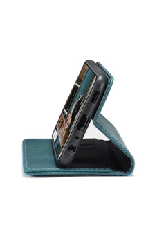 CaseMe CaseMe Samsung Galaxy A72 Case Wallet, for Samsung Galaxy A72 Wallet Case Book Folding Flip Folio Case with Magnetic Kickstand Card Slots Protective Cover - Green  - Image 5