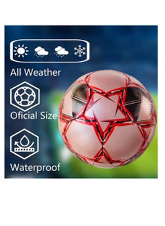 ALLKING Soccer Football Ball - Official World Cup Pro Football Quality - Size 5 - High Performance Precision and Control - Durable for Matches and Training  - Image 2