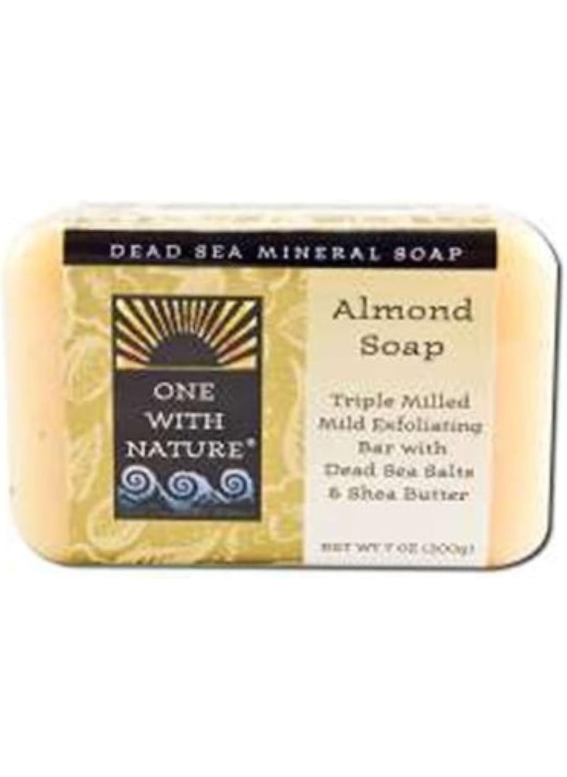 ONE WITH NATURE One With Nature Almond Dead Sea Mineral Soap 7 Ounce Bar 
