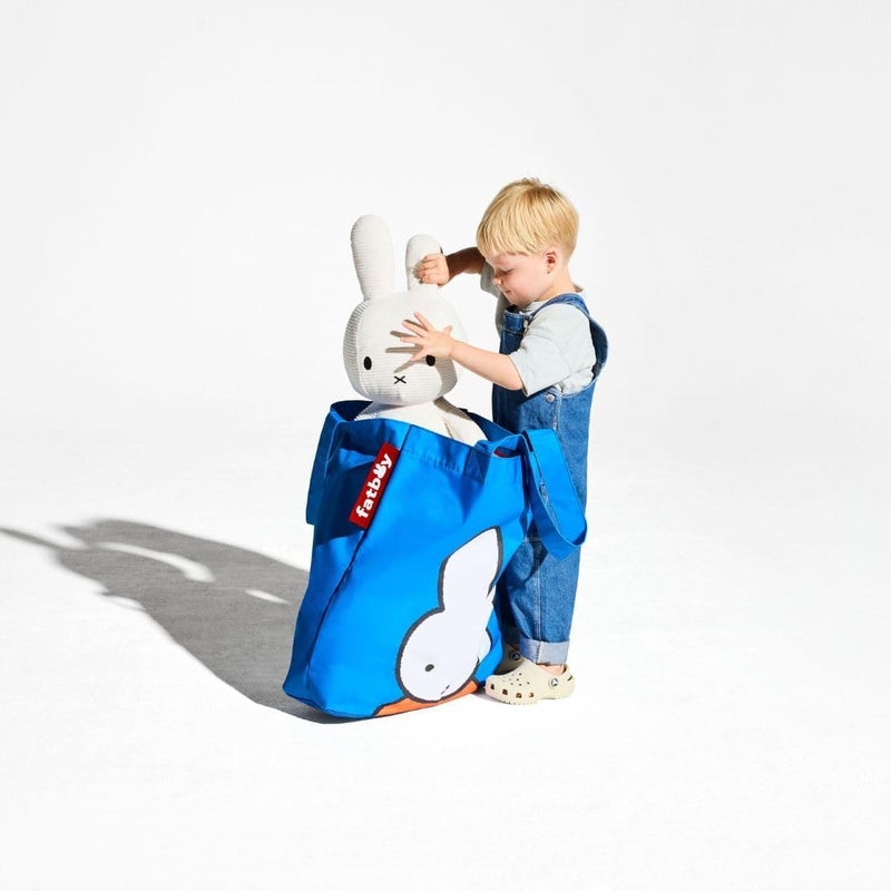 Fatboy Carry-All-Bag (61 cm x 55 cm) x Miffy | Sturdy & durable | Water and dirt-repellent | Inner pocket with press stud closure | Supersized | UV grade (0-8): 4 | 100% Polyester - Blue - Image 5