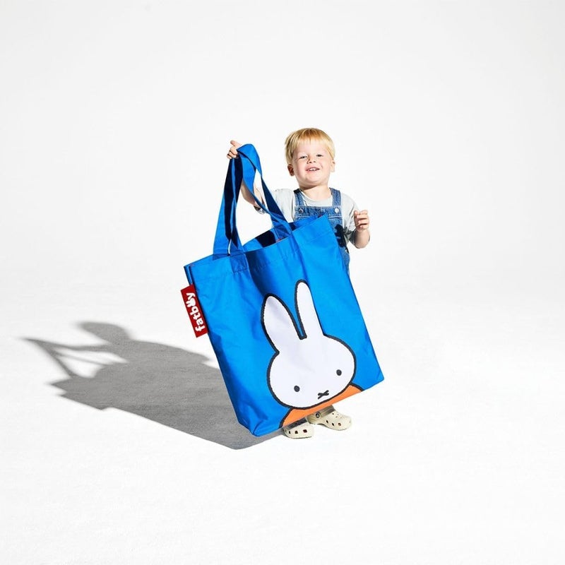 Fatboy Carry-All-Bag (61 cm x 55 cm) x Miffy | Sturdy & durable | Water and dirt-repellent | Inner pocket with press stud closure | Supersized | UV grade (0-8): 4 | 100% Polyester - Blue - Image 4