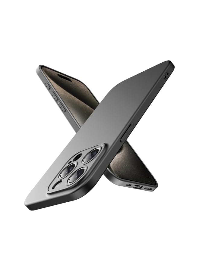 جي تيك حافظة JETech رفيعة لهاتف iPhone 15 Pro Max مقاس 6.7 بوصة مع حماية كاملة لعدسة الكاميرا، غطاء هاتف واقٍ خفيف الوزن للغاية وخفيف الوزن غير لامع (تيتانيوم طبيعي) - Image 1