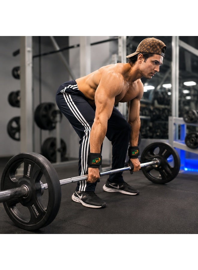 Weight Lifting Hooks in use during deadlift and pull-ups