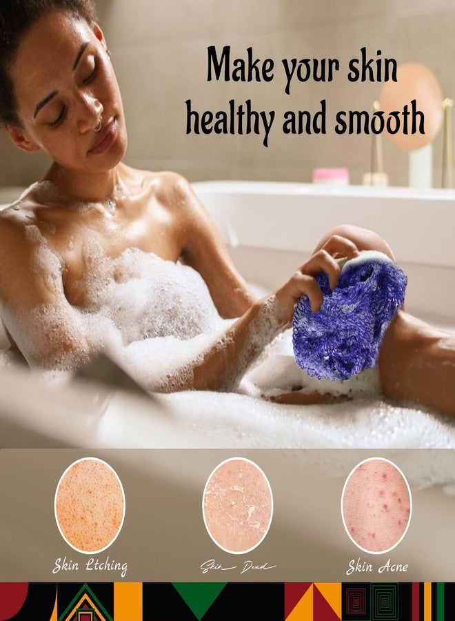 Yiclick African Net Sponge Authentic with Knots 2 Pack - Exfoliating Body Scrubber, Exfoliating Washcloth Towel, Knotted Rags Wash Cloth Loofah Sponge for Body Scrub, Back Scrubber for Shower Bath - Image 5