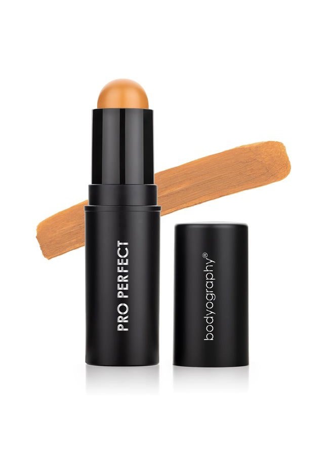 Bodyography Pro Perfect Foundation Stick - Demi-Matte Finish with A Natural Look - Enhancer for Concealing, Highlighting, and Contouring - Vitamin C & E (Porcelain) - Image 1