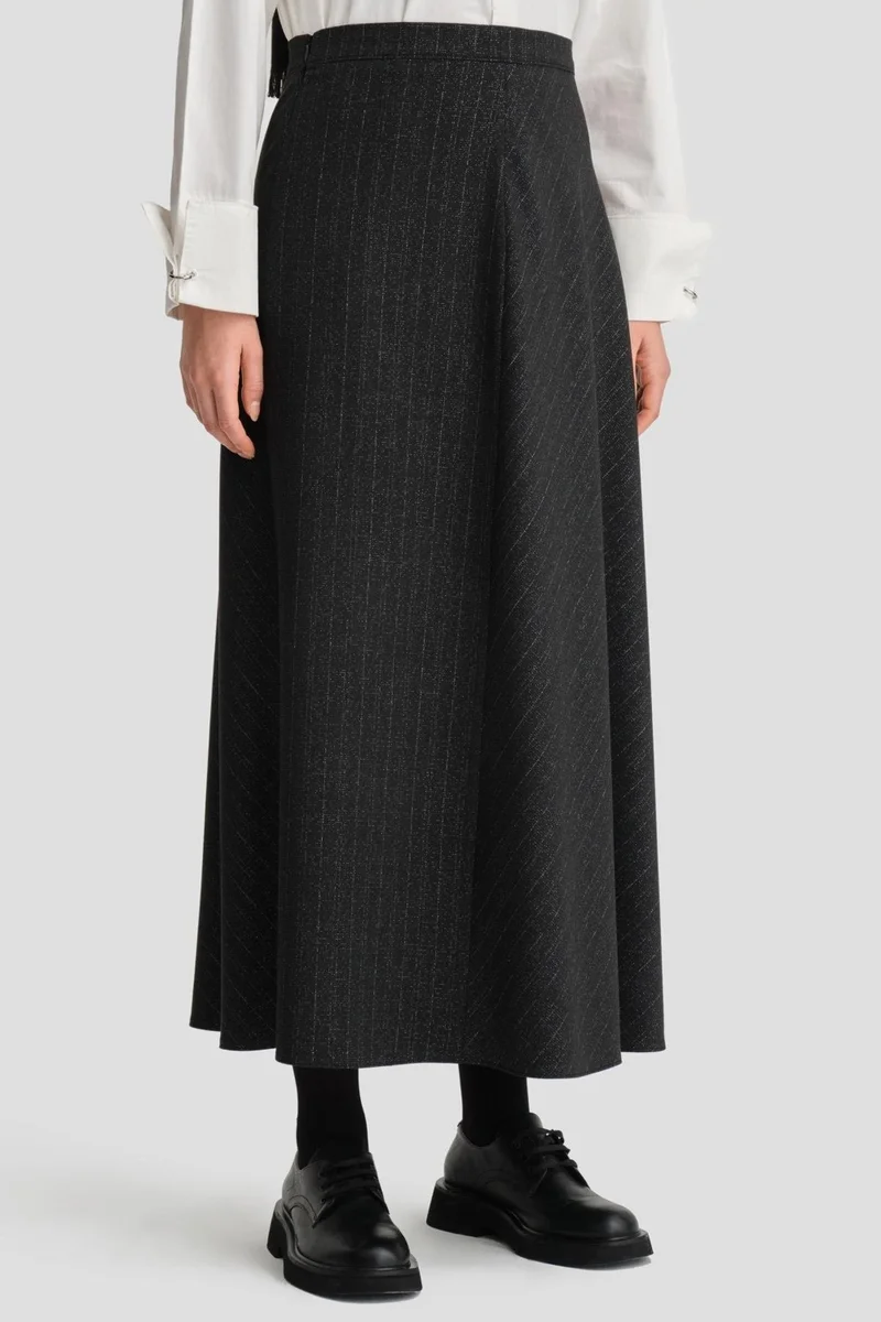 ARMINE Glitter Textured Skirt 24K1721 Black