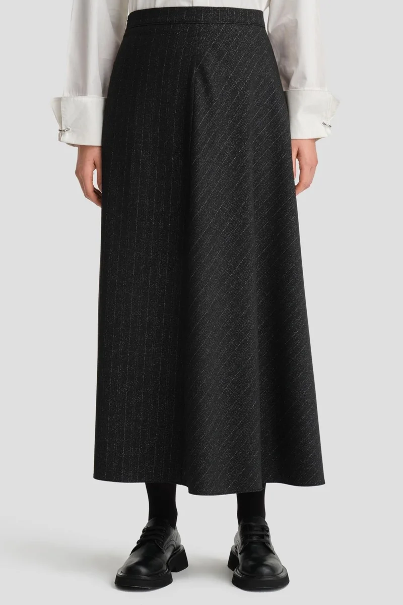 ARMINE Glitter Textured Skirt 24K1721 Black