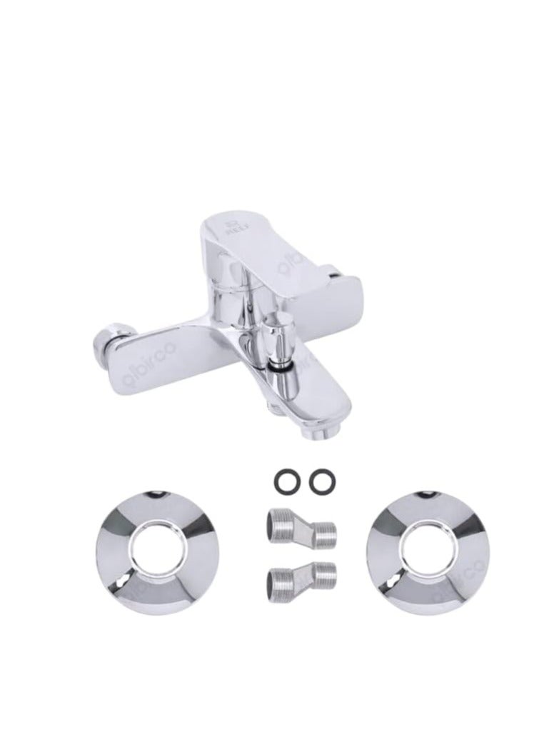 REEF Poppy-02 Chrome Bathroom Shower Mixer Tap, Wall Mounted (MIXER POPPY-02) - Image 4
