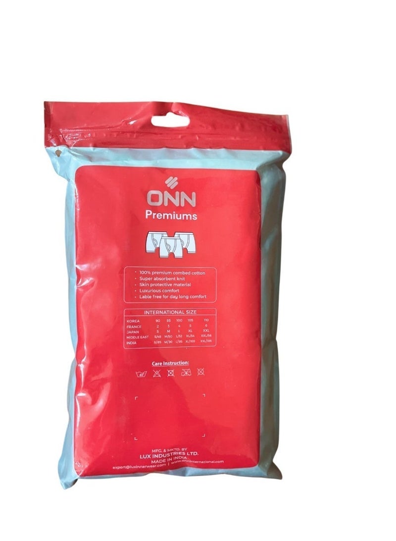 ONN men's boxer 3pc cotton rib coloured - Image 3