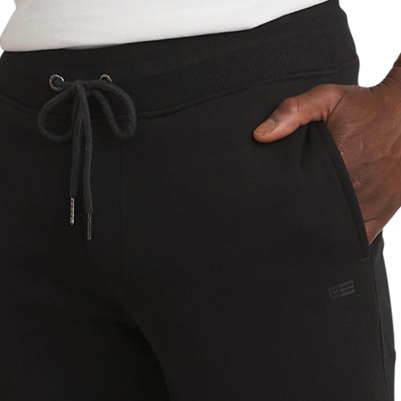Chaps Men's Everyday Regular Fit Comfortable Fleece Lined Jogger Sweatpants, American Black, Large - Image 2