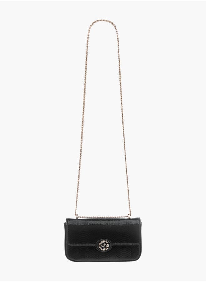 Womens Textured Crossbody Bag With Flap Closure And Chain Strap Ramadan Collection - pzsku/ZC45AEEA3EC891007A7C7Z/45/_/1736266209/c6c29bce-8b98-43e6-b2d5-f75f7c400a75