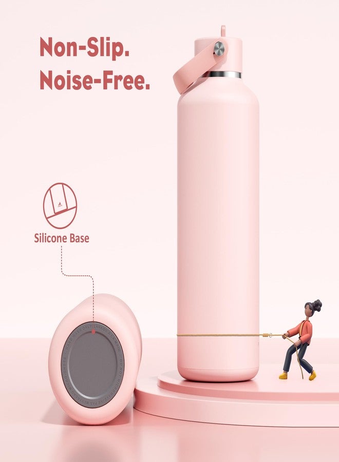 POWCAN 32 oz Insulated Water Bottle: Leakproof, Lid with Flip Straw, Cold for 24H, BPA-Free, Metal Water Bottle with Handle for Travel, Gym, Fitness, Hiking, Birthday Gift for Women (Cotton Candy) - Image 5