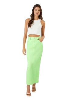 Twill Straight Maxi Skirt