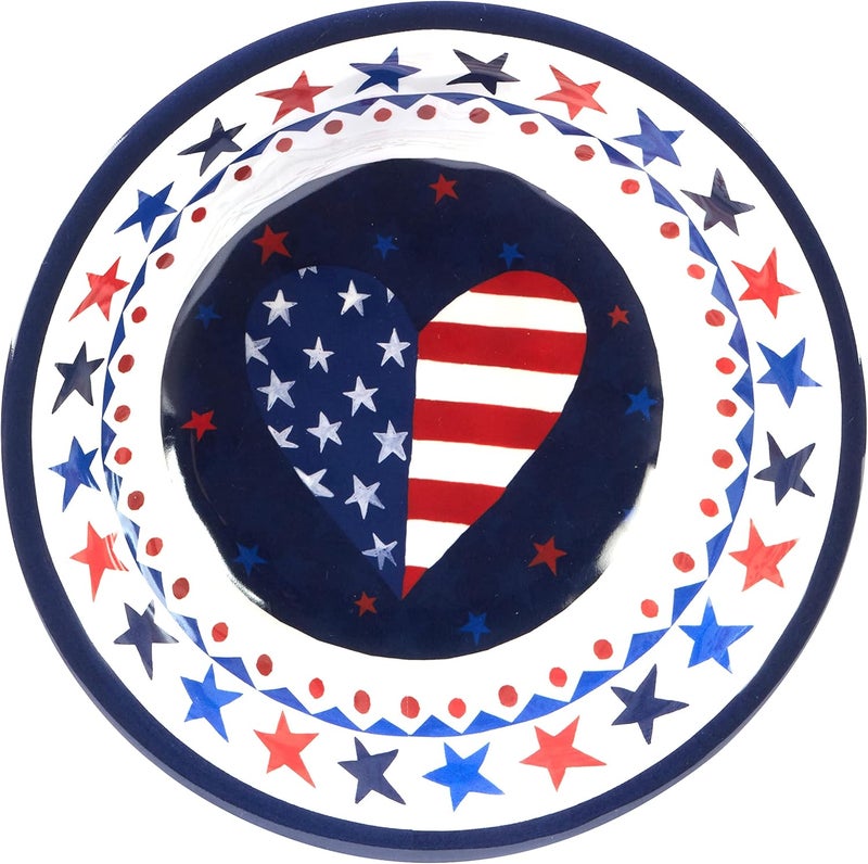 Certified International Stars  Stripes Melamine All Purpose Bowl 750inch Diameter