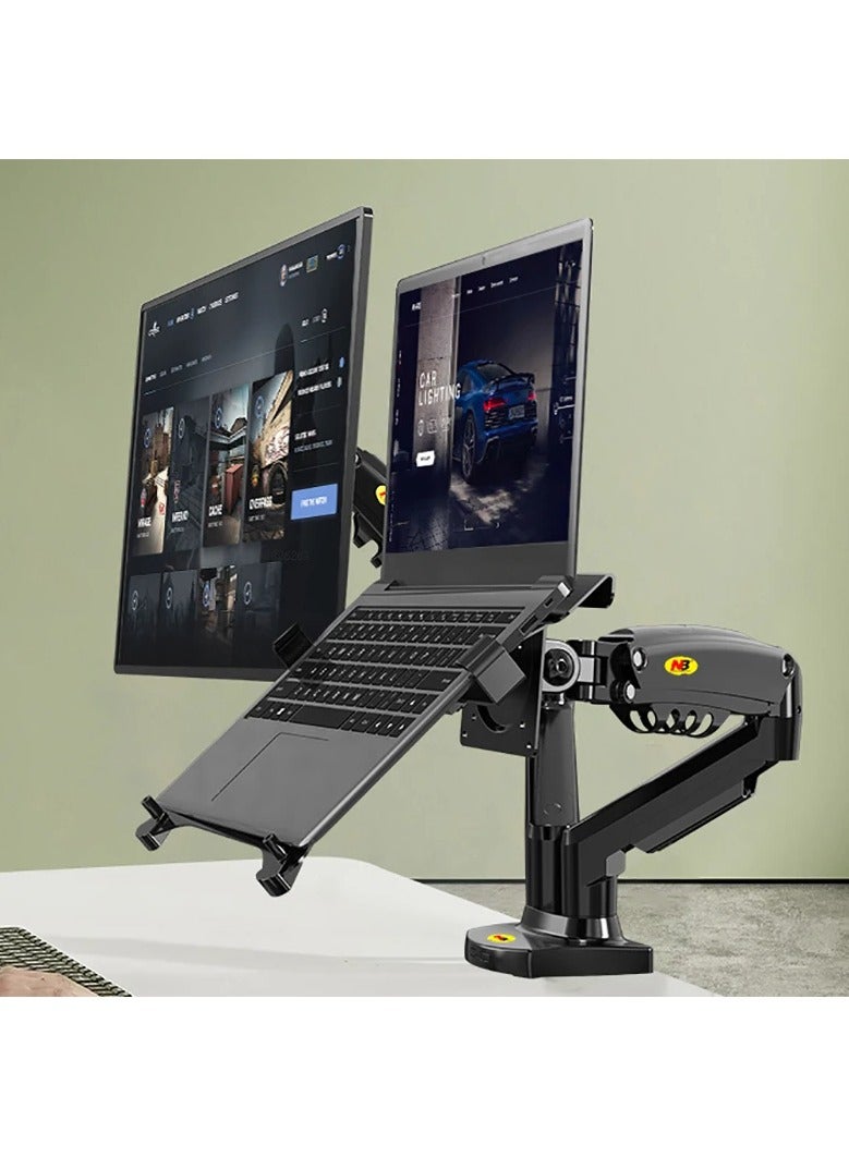 AROAQ NB Laptop Stand Cooling Tray Monitor Stand Computer Desktop Dual Screen Base Accessories F160+FP-2 - Image 2