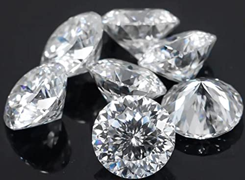 REAL-GEMS REALGEMS 1 Ct GRA Certified White Color Loose Moissanite Diamonds 16mm5255 pcs Lot With VVS Clarity Round Shape For Pendant Necklace and Jewlery Making - Image 3