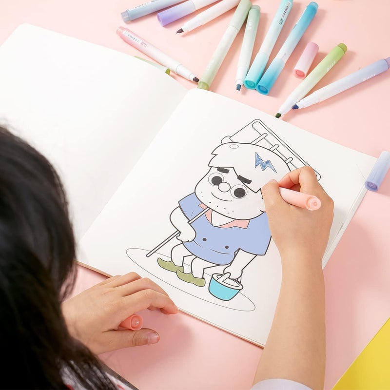 CLOSAL Aesthetic Cute Highlighter Pen | Highlighters Markers Pen | Pastel Highlighter Pen Set | Cute Highlighter Pastels (Orenge-Pich (Cy 566)) - Orange - Image 4