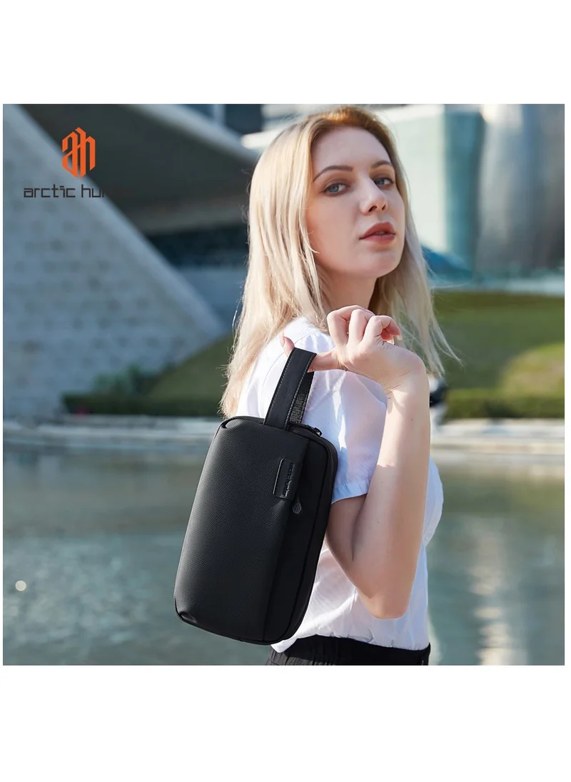 ARCTIC HUNTER Unisex Handbag Durable Premium Water Resistant Carry All Bag with Pockets for Men in Daily Use K00580 Black