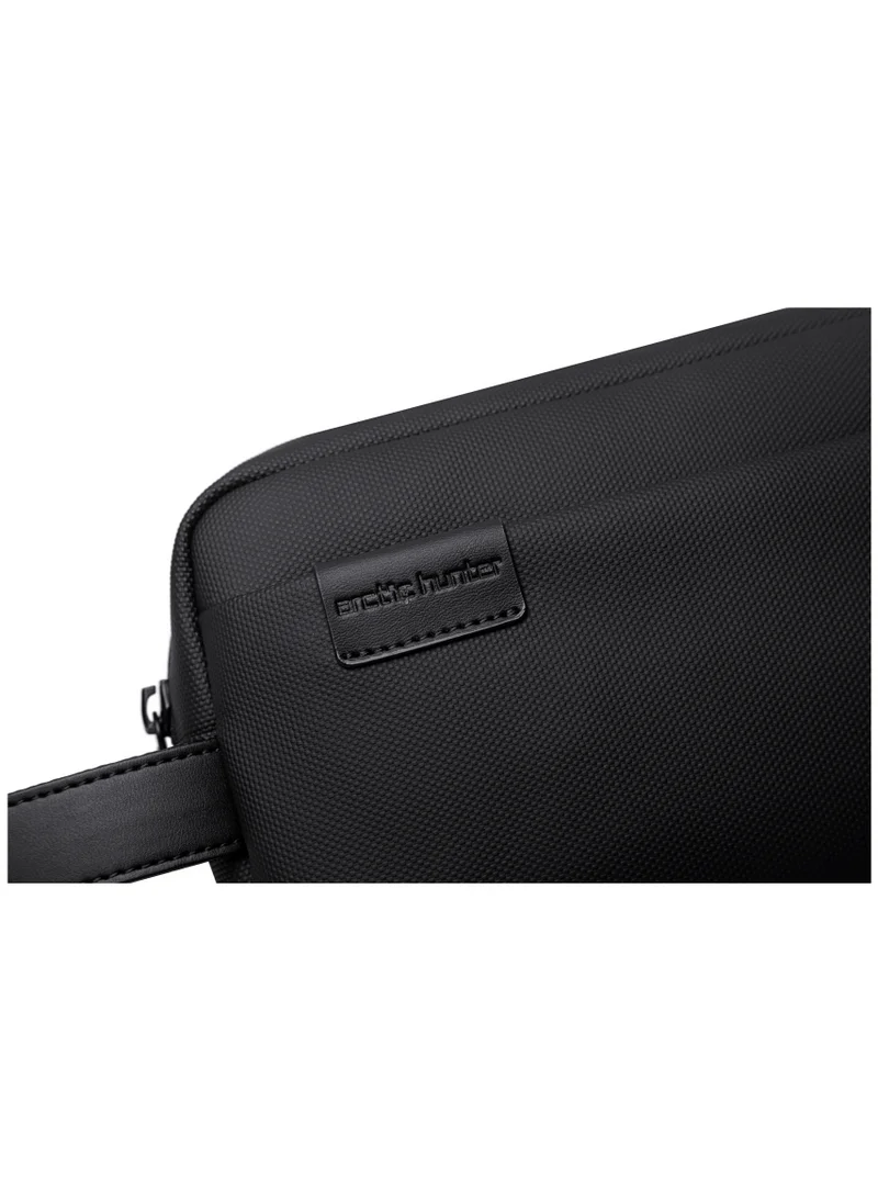 ARCTIC HUNTER Unisex Handbag Durable Premium Water Resistant Carry All Bag with Pockets for Men in Daily Use K00580 Black