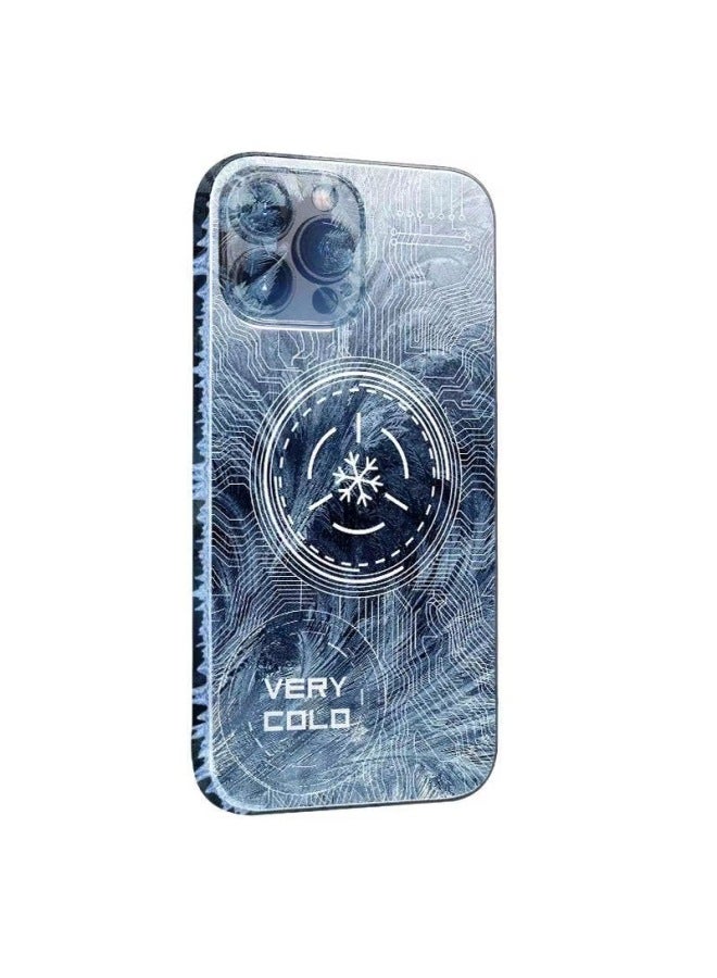 Loquat Cooling Mobile Phone Case Mobile Phone Radiator Suitable For AppleMobile Phone Game Heat Dissipation Magnetic Semiconductor Heat Dissipation Cooling-Color:12Promax  - Image 5