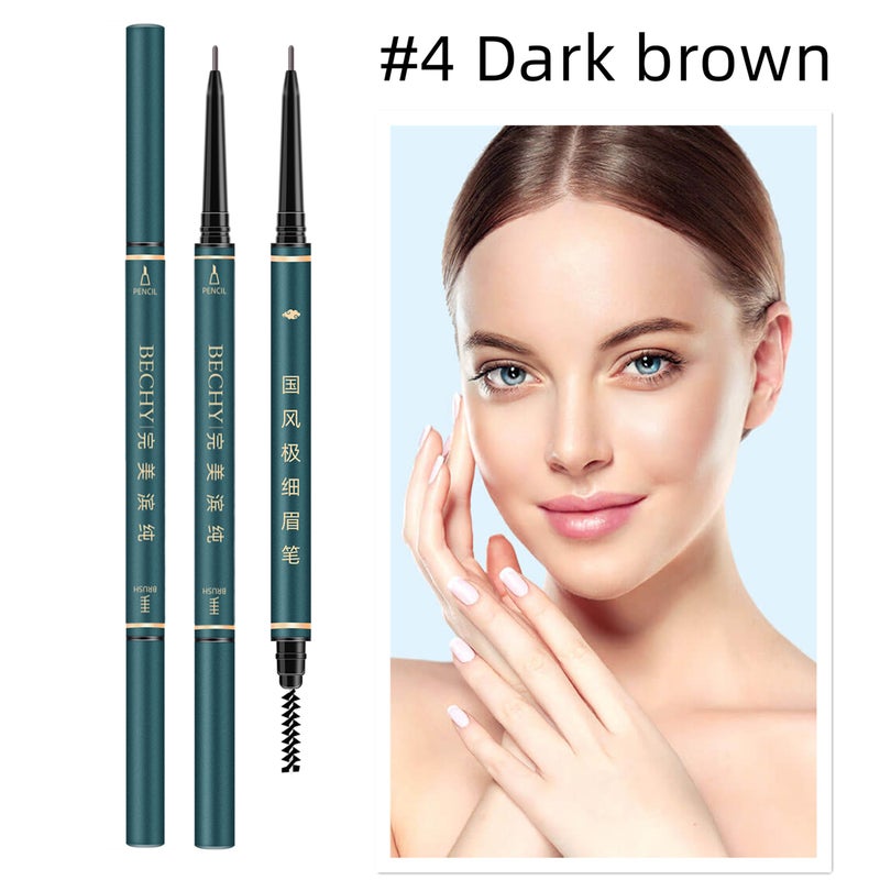 BECHY Eyebrow Pencil,3 PCS Waterproof Professional Makeup Micro Brow Pencil,Brow Kit with Eyebrow Brush and Razor,Ultra-Fine Mechanical Pencil,Eyebrow Pencils for Women - Image 2