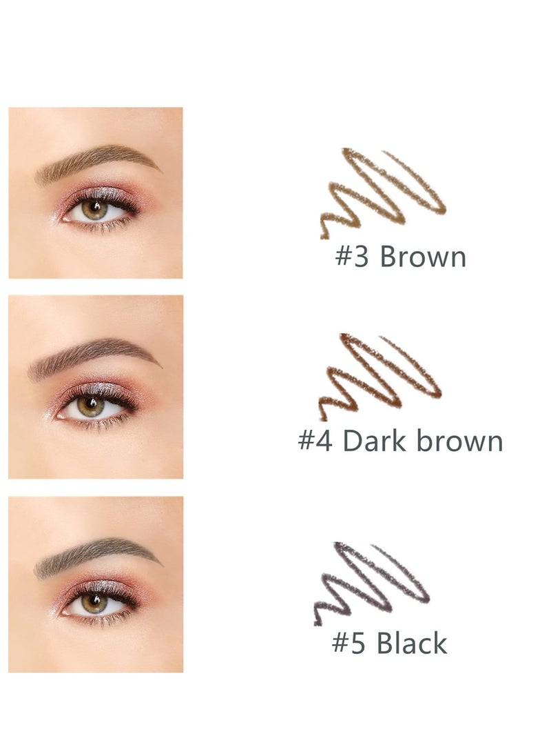 BECHY Eyebrow Pencil,3 PCS Waterproof Professional Makeup Micro Brow Pencil,Brow Kit with Eyebrow Brush and Razor,Ultra-Fine Mechanical Pencil  - Image 5