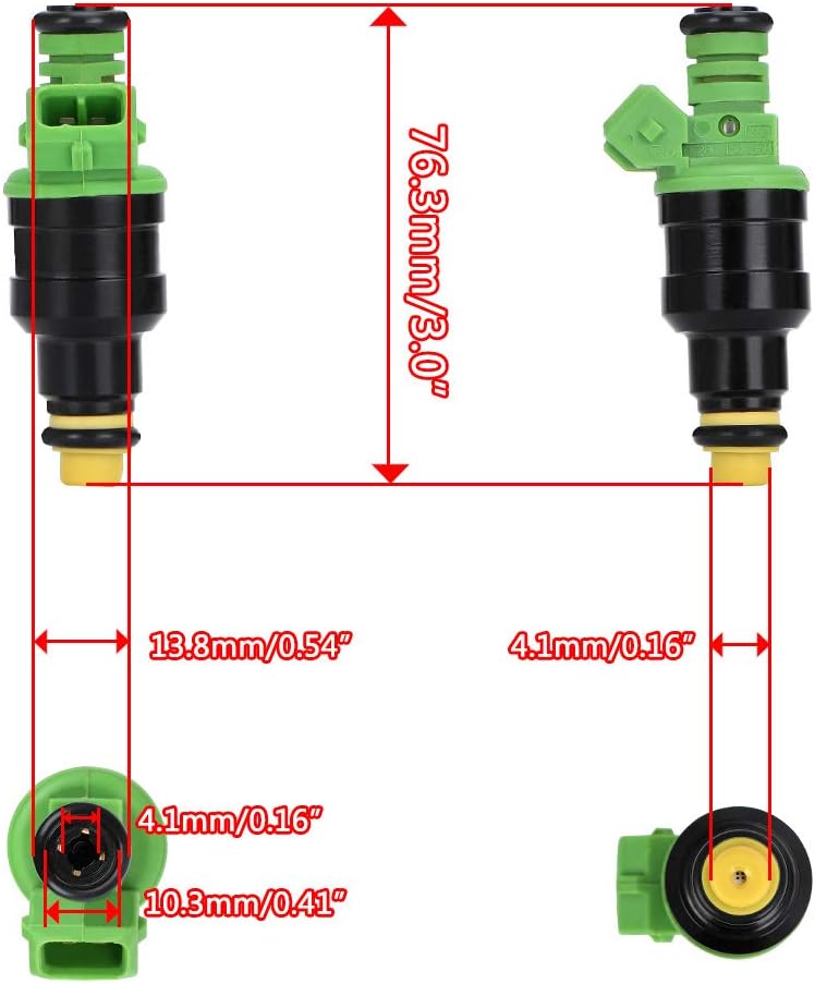DEMULAX 440cc Universal EV1 Fuel Injector Set - Image 2