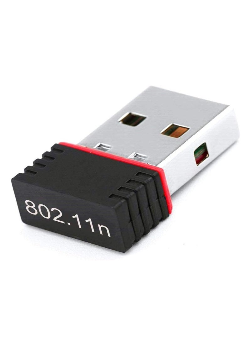 USB Wi-Fi Adapter 150 Mbit/s, Wireless Network Card Adapter, Wi-Fi Dungle PC, Windows 10, 8,7 Laptop, RASBI/PI 2 - Image 1