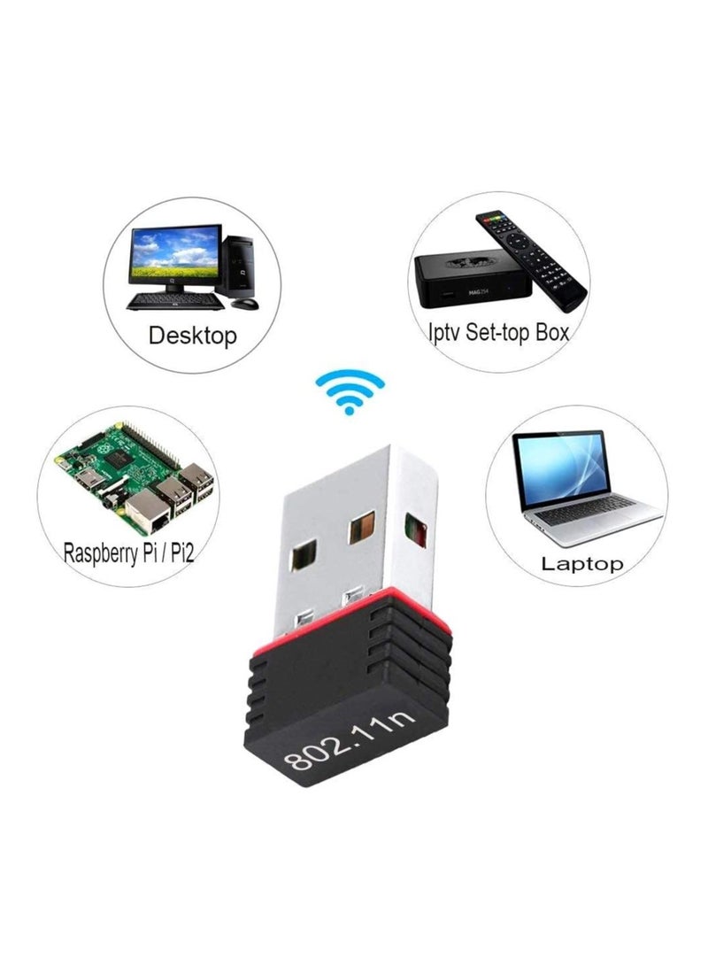 USB Wi-Fi Adapter 150 Mbit/s, Wireless Network Card Adapter, Wi-Fi Dungle PC, Windows 10, 8,7 Laptop, RASBI/PI 2 - Image 4