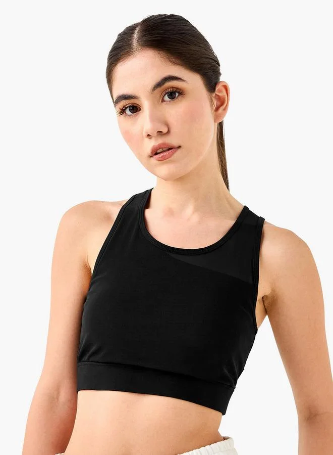 Kappa Kappa Logo Print Sports Bra