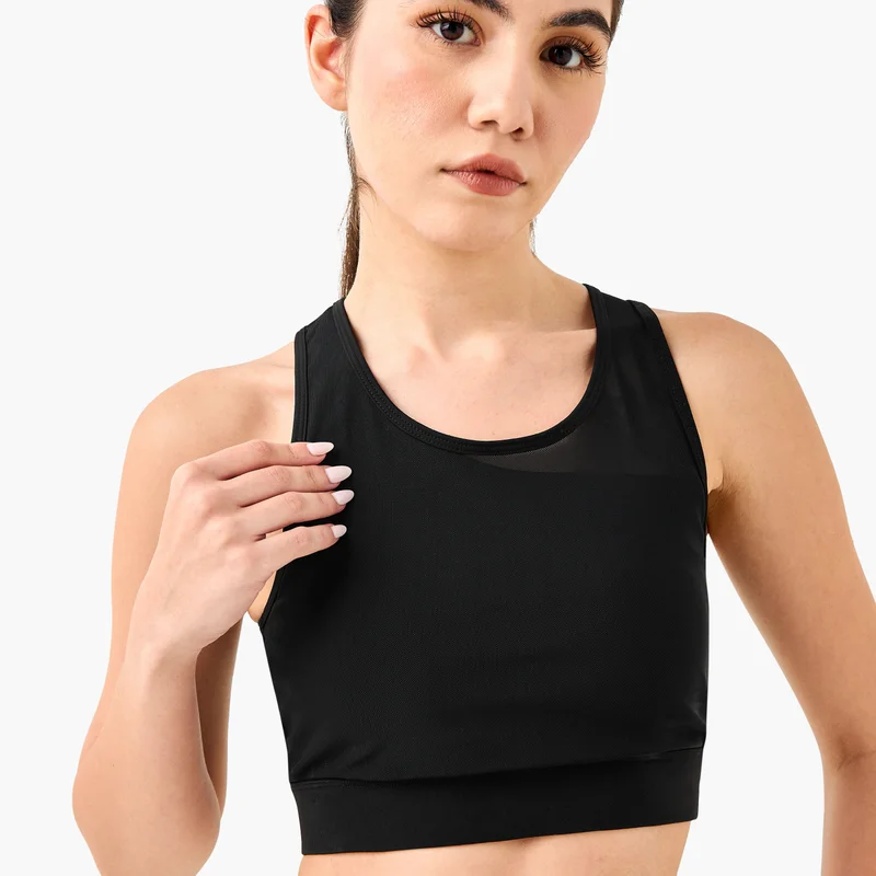 Kappa Kappa Logo Print Sports Bra