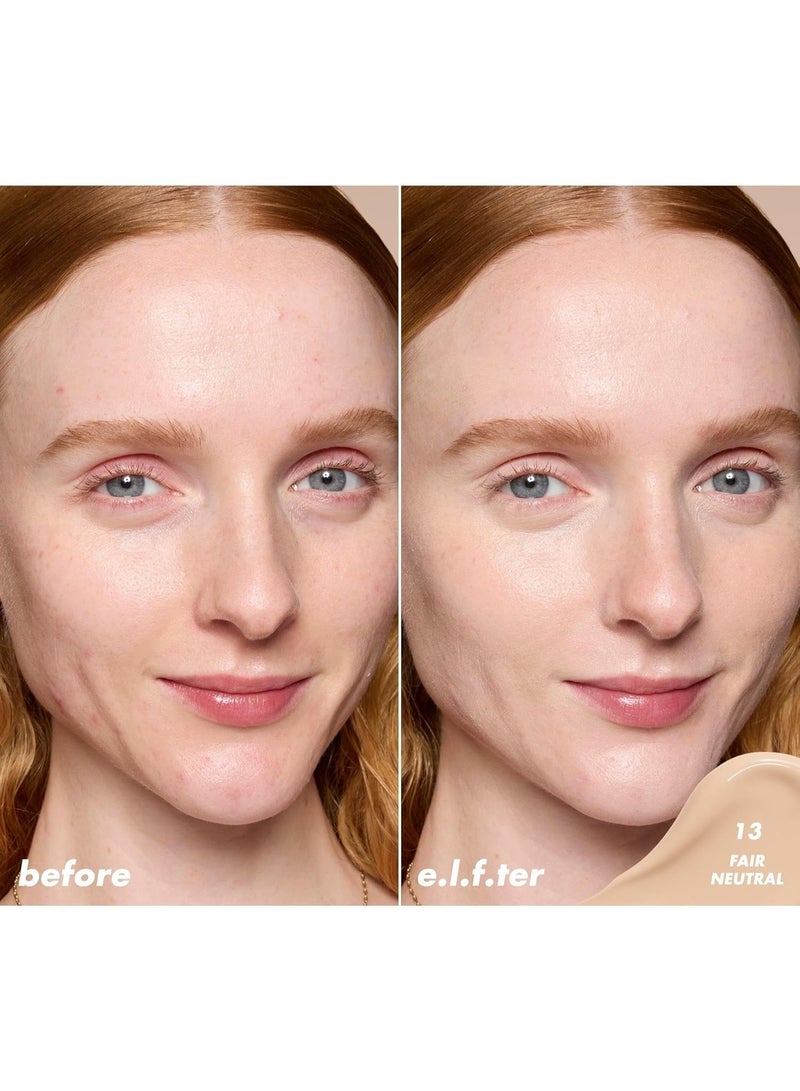 elf Soft Glam Satin Concealer – medium coverage for imperfections and the eye area; crease-resistant, long-lasting, and vegan. Shade: 12 Fair Warm. - Image 5