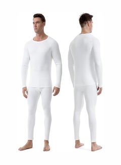 JOGAMS Men's Ultra Soft Thermal Underwear Long Johns Set Double Brushed Fleece Triple Base Layer Skin Friendly Super Soft for Cold Weather Men's Long Sleeve Pajama Top and Pants Set  - Image 2