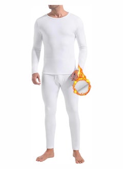 JOGAMS Men's Ultra Soft Thermal Underwear Long Johns Set Double Brushed Fleece Triple Base Layer Skin Friendly Super Soft for Cold Weather Men's Long Sleeve Pajama Top and Pants Set  - Image 1