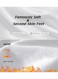 JOGAMS Men's Ultra Soft Thermal Underwear Long Johns Set Double Brushed Fleece Triple Base Layer Skin Friendly Super Soft for Cold Weather Men's Long Sleeve Pajama Top and Pants Set  - Image 5