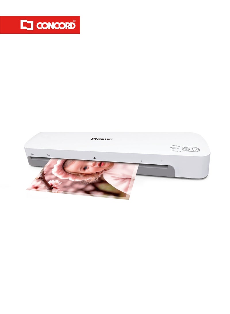 CONCORD CCL15 Laminator Machine for A3, A4, A5 & Smaller Sizes, Fast Warm-Up, 75–125 Mic, Jam Release Function - Image 2