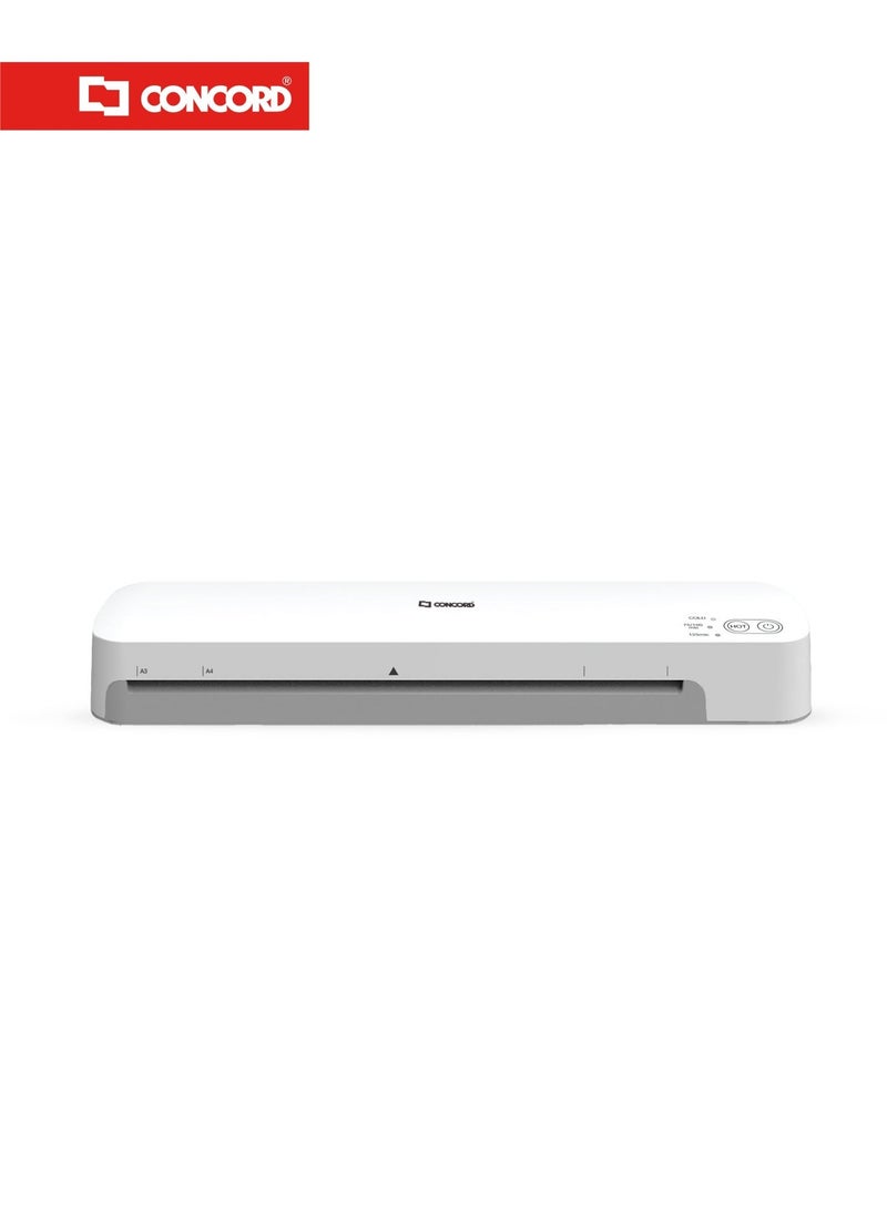 CONCORD CCL15 Laminator Machine for A3, A4, A5 & Smaller Sizes, Fast Warm-Up, 75–125 Mic, Jam Release Function - Image 1