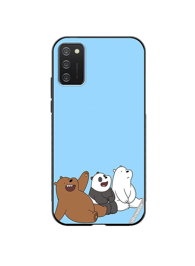 VR CREATIVE Protective Case Cover For Samsung Galaxy A02s 3 Cute Teddy Design Multicolour - Image 1