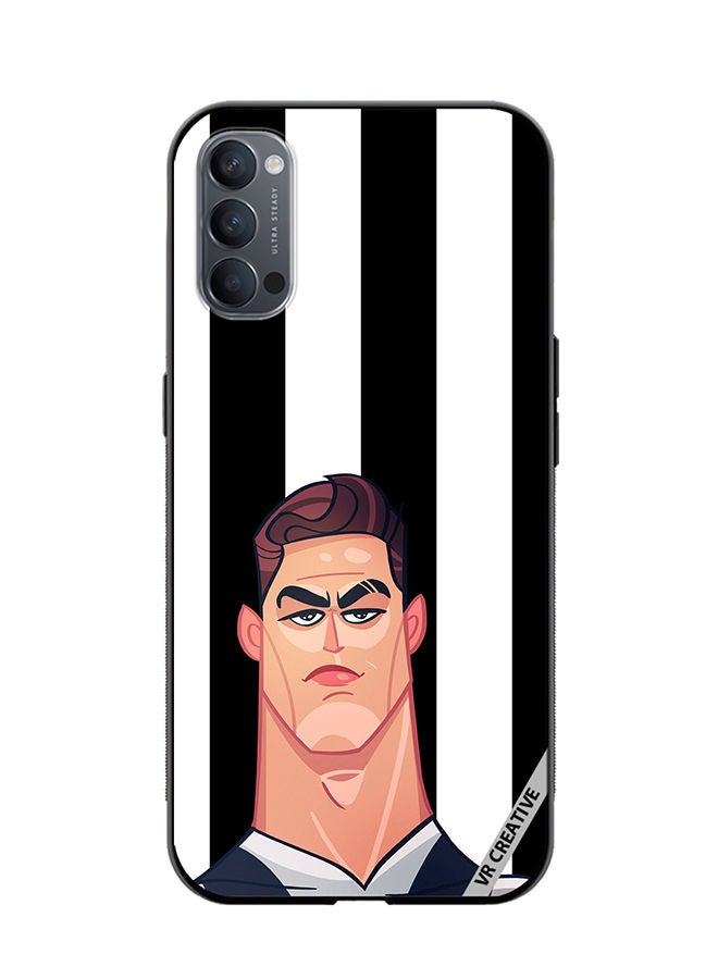 VR CREATIVE Protective Case Cover For Oppo Reno4 Pro 5G Cr7 Design Multicolour - Image 1