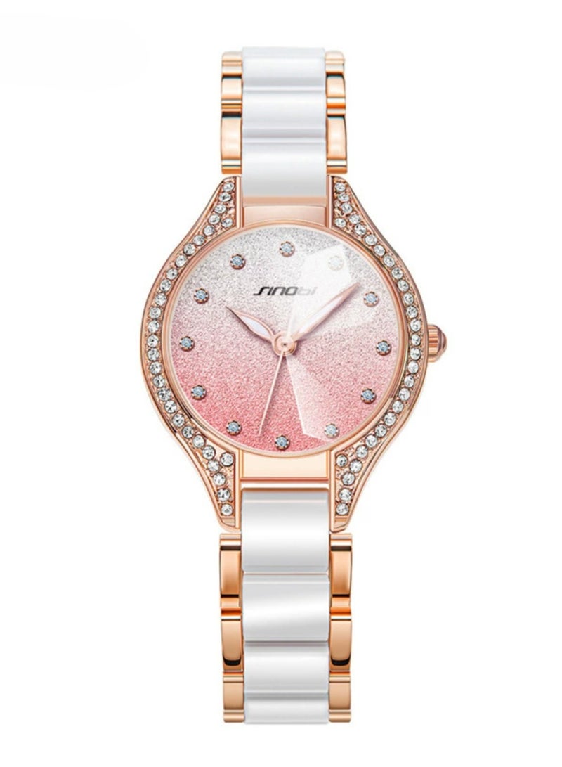 Sinobi Women's Full Star Diamonds Gradient Glitter Quartz Watch, Japan Citizen Movement, Dial 30mm - Image 1