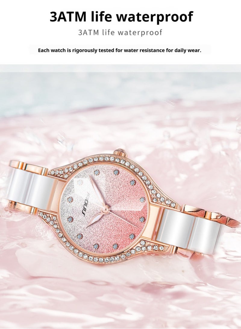 Sinobi Women's Full Star Diamonds Gradient Glitter Quartz Watch, Japan Citizen Movement, Dial 30mm - Image 5