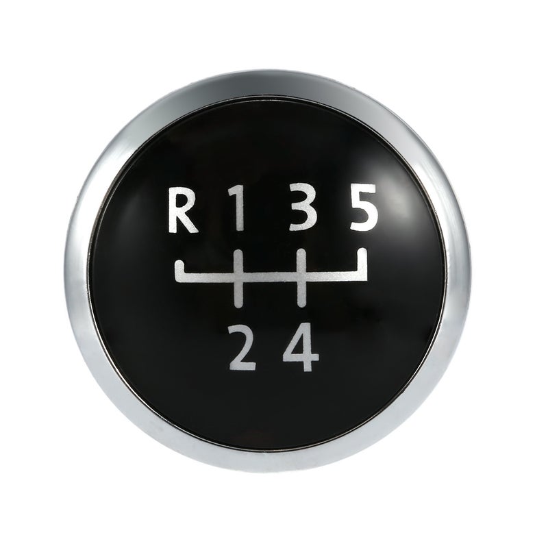 5 Speed Gear Knob Badge Emblem Cap Knob Cover Replacement for VW T5 Transporter 2003-2010 - Image 1