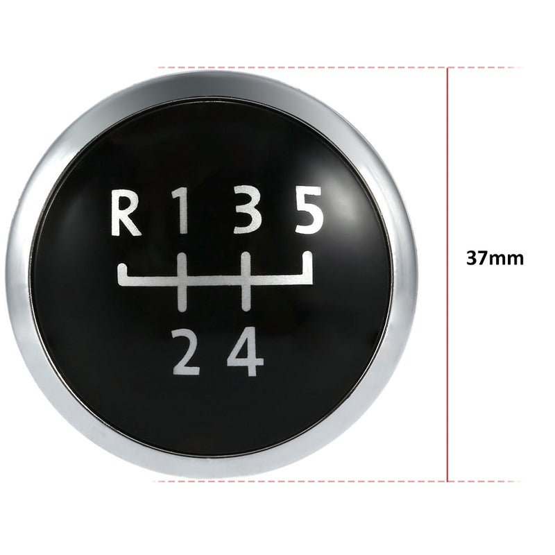5 Speed Gear Knob Badge Emblem Cap Knob Cover Replacement for VW T5 Transporter 2003-2010 - Image 4